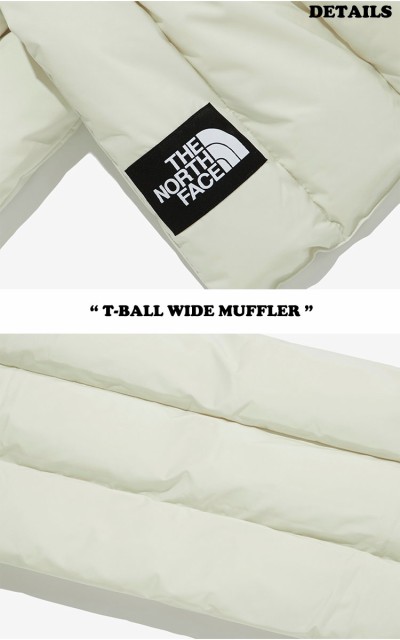 ノースフェイス マフラー THE NORTH FACE T-BALL WIDE MUFFLER BLACK GRAYISH_BEIGE