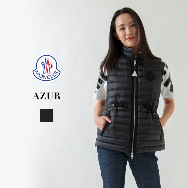 完売 Moncler モンクレール Azur レディース アウター ダウンベスト ファッション カジュアル ブラック 黒 フードなし ワッペン ブランド おし 在庫あり 即納 Www Bnooon Com