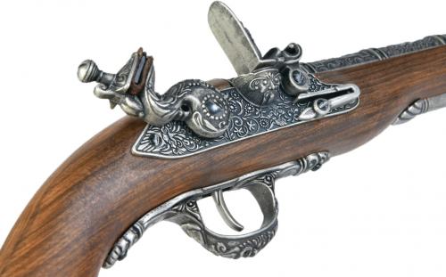 想像を超えての Hfc フリントロックピストル フェイクウッド シルバー フィックスドガスガン 激安単価で Olsonesq Com