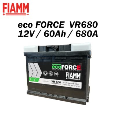 FIAMM（フィアム）eco FORCE AGM VR680 L2 12V 60A 欧州車用バッテリー 新品