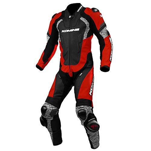 KOMINE(コミネ) S-52 Racing Leather Suit Red/Black 2XL 品番:02-052/RD/BK/2XL