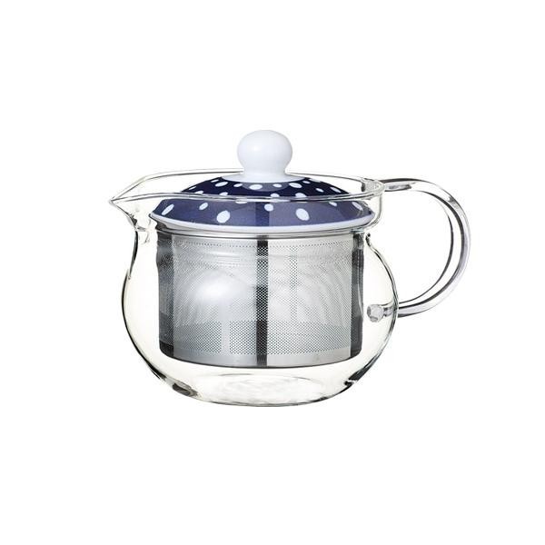 西海陶器 46462 波佐見焼 indigo japan(インディゴジャパン) 染抜しぼり SSガラスポット 375ml (1155051)