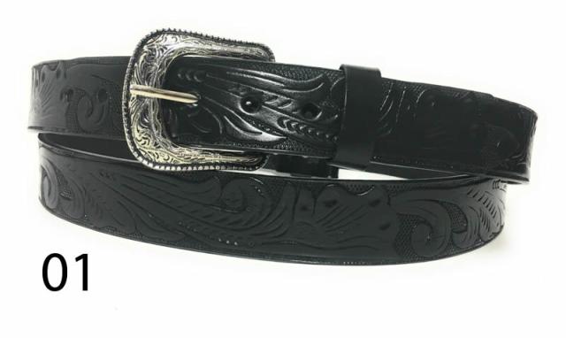 リアルサープラス ma Neb9 メンズ ウエスタン フローラルデザイン レザー ベルト ベルト巾 38mm カラー3種類 超目玉 期間限定 Carlavista Com