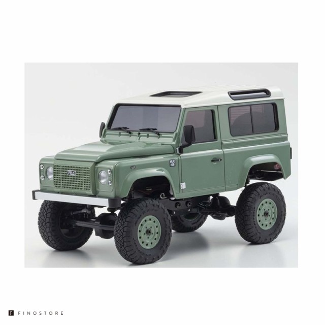 京商 ミニッツ4×4シリーズ レディセット ランドローバー ディフェンダー 90 ヘリテージ グラスミアグリーン / アラスカホワイト ラジコ ...