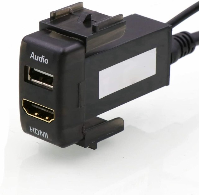 USB入力ポート＆HDMI入力ポート オーディオパーツ スイッチホールパネル Nissan 日産車系用