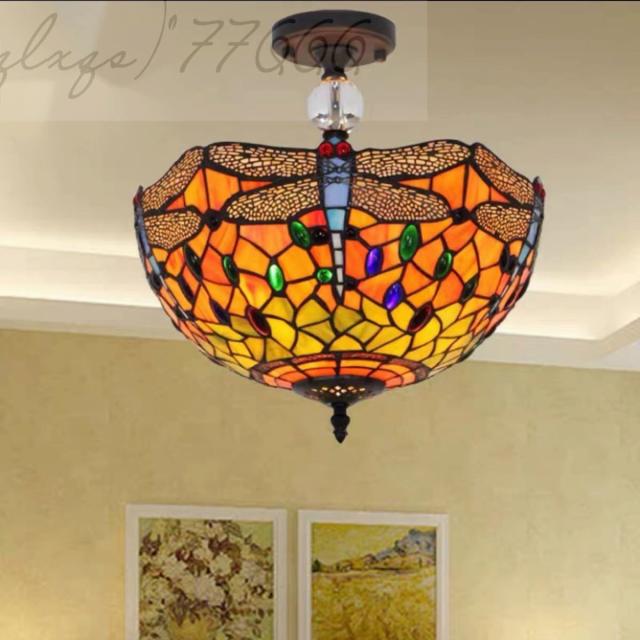 値引きする ステンドグラス ペンダントライト豪華天井照明ステンドグラスランプ ガラス工芸品 在庫有 Cerqualandi It