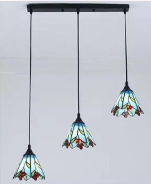 わせフォー ステンドグラス ペンダントライト豪華天井照明ステンドグラスランプ マーケット リタホーム