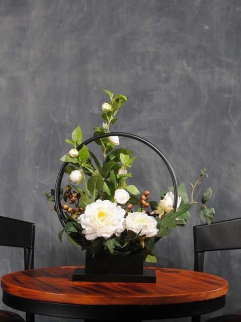 人気トレンド 造花 インテリア 雑貨 花束 インテリアフラワー お部屋の装飾 フラワーポット入り 造花ブーケ メーカー包装済 Decora Cat