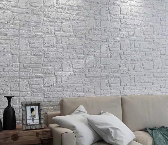 数量限定 50枚 70cm 70cm 背景壁 3d立体レンガ模様壁紙 防水 汚い防止 カビ防止 大人気 Sylvaniatownshippolice Com