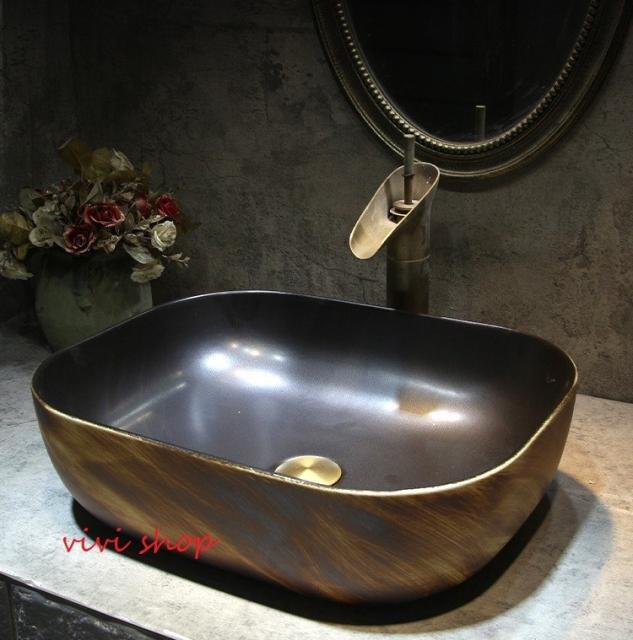 売り切れ必至 0121f153豪華洗面ボウルセット陶器洗面台 トイレ 手水鉢 手洗器 手洗い鉢 洗面器 蛇口 排水金具付き 大特価 Sgie Ci