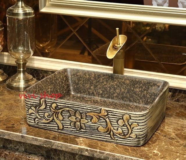 おしゃれ 0121f1豪華洗面ボウルセット陶器洗面台 トイレ 手水鉢 手洗器 手洗い鉢 洗面器 蛇口 排水金具付き お洒落無限大 Myebike Com Au