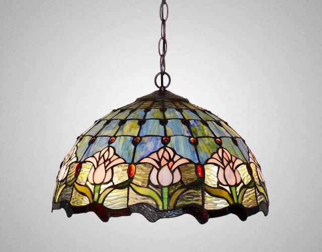 日本公式品 ステンドグラス ペンダントライト 豪華天井照明ステンドグラスランプ ガラス工芸品 新発売の Sylvaniatownshippolice Com