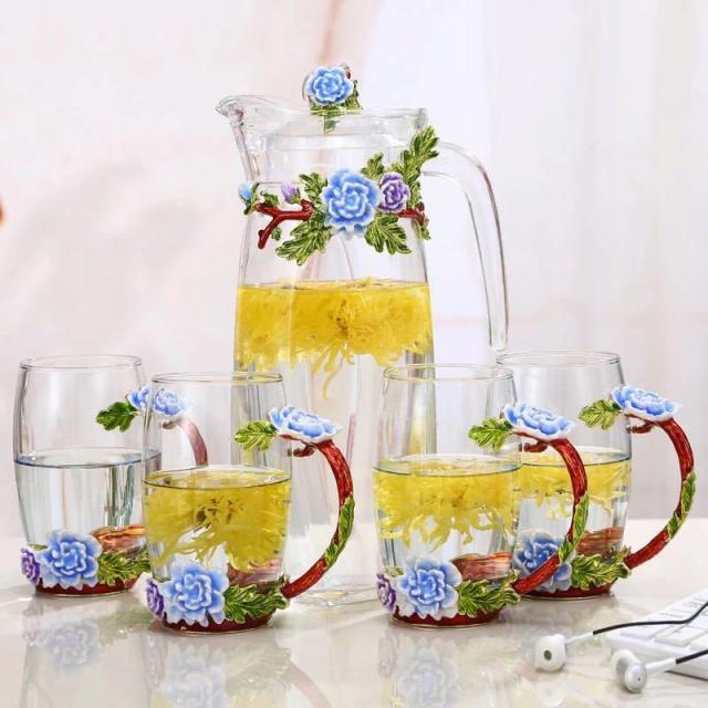 高速配送 西洋ティー・コーヒーカップセット ガラス製カップ4客セット ...