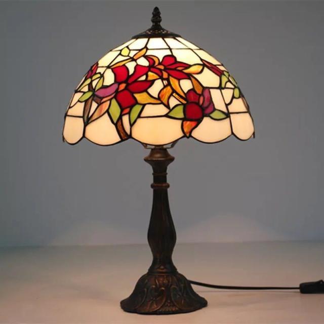 バーゲン ステンドグラスランプ 花柄卓上スタンド 豪華テーブルランプ L 目玉商品 Grupovegadiaz Com