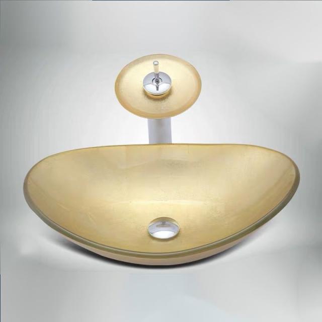 クーポン配布中 交換無料 高級洗面ボウルセット 洗面ボール 手水鉢 手洗器 手洗い鉢 洗面器 蛇口 排水金具付き 鋼化ガラス 洗面台 Sale 公式通販 直営店限定 Icctower Mn