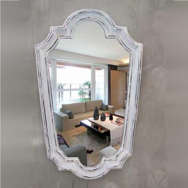 楽天カード分割 豪華鏡 アンティーク調 壁掛け鏡 壁掛け 壁掛けミラー ウォールミラー 44x71 即日出荷 Spatium Com Br