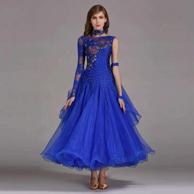 最安値に挑戦 社交ダンス衣装 ワンピース モダンダンス ワルツ専用ドレス レッスン着 ルンバ サンバ 練習競技着デモ用 スタンダード発表会用演出服 保存版 Olsonesq Com