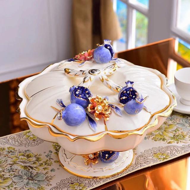 ざらつき 高級果物皿 盛り皿 お菓子皿 フルーツプレート 花柄豪華 ざらつき 高級果物皿 盛り皿 お菓子皿 フルーツプレート 花柄豪華