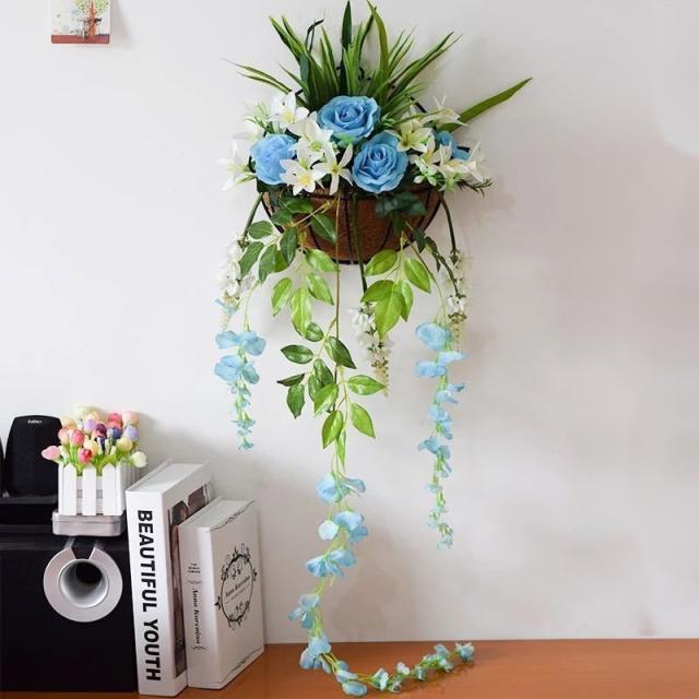 限定品 壁飾り 人工観葉植物 壁掛けインテリア ディスプレイ 壁掛けミックスグリーン 造花 壁掛け 再再販 Parjal Fr