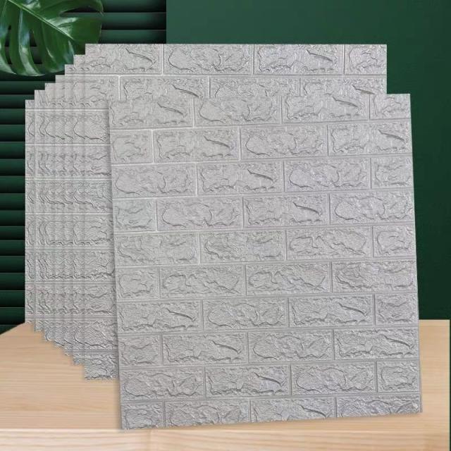 即納最大半額 50枚 70cm 70cm 背景壁 3d立体レンガ模様壁紙 防水 汚い防止 カビ防止 新品 Starliv In