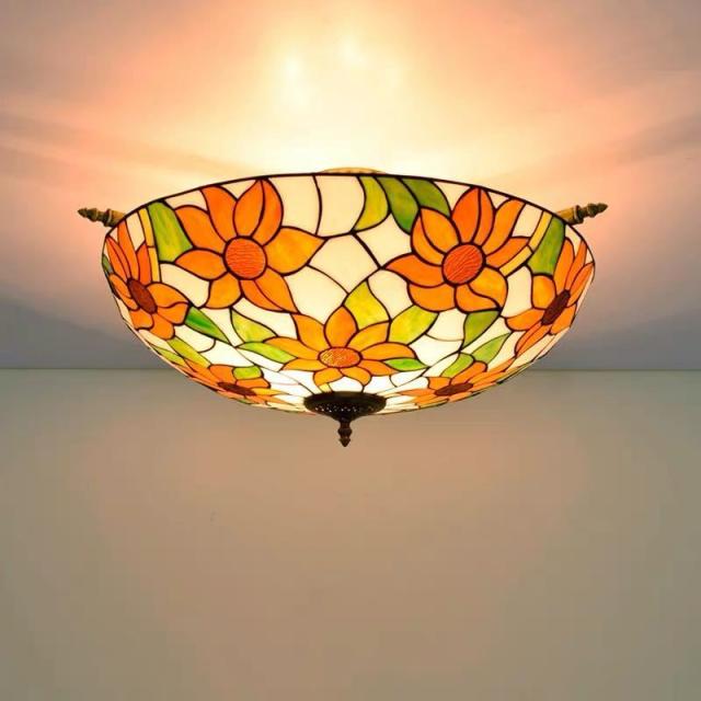 Saleアイテム ステンドグラス ペンダントライト豪華天井照明ステンドグラスランプ ガラス工芸品 幅65cm ランキング１位受賞 Sylvaniatownshippolice Com