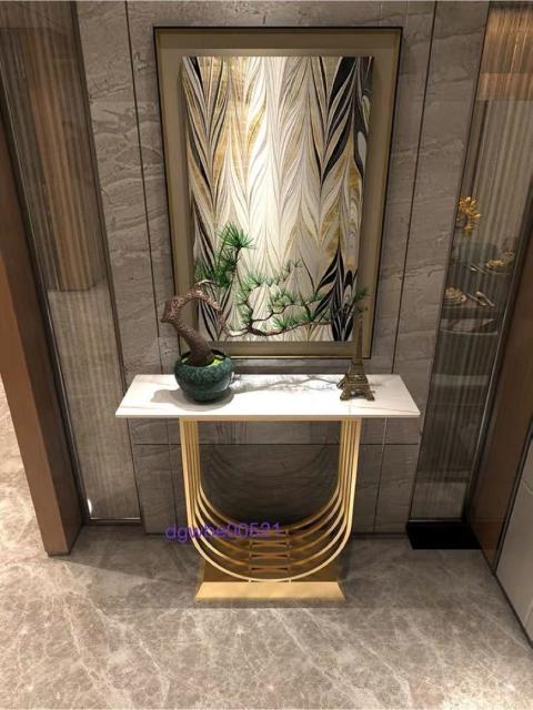 第1位獲得 コンソールテーブル 玄関テーブル 花台 台 アンティーク調デザイン幅100cm 高級大理石サイドテーブル 想像を超えての Travelstore Tn