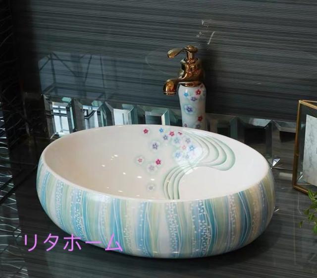 受注発注 高級洗面台 洗面ボウルセット 洗面ボール 陶器 手水鉢 手洗器 手洗い鉢 洗面器 蛇口付き 新版 Www Bnooon Com