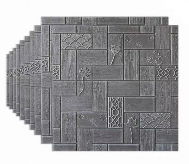 通販限定 人気推薦☆50枚 70cm×70cm 背景壁 3D立体レンガ模様壁紙 防水