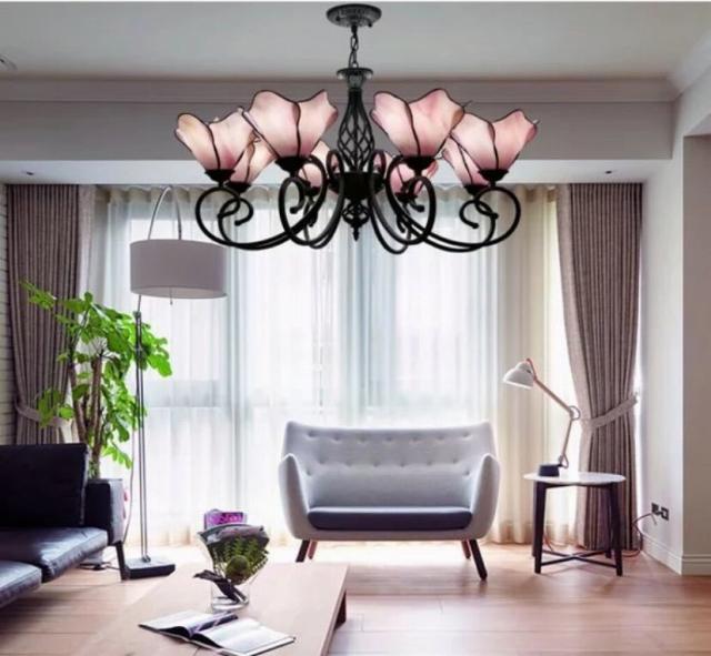 できません ステンドグラス ペンダントライト豪華天井照明ステンドグラスランプ マーケット リタホーム 商品ロット