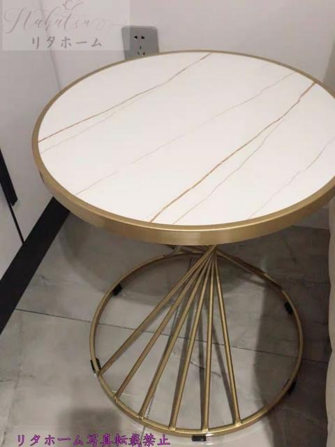 のオシャレな リビング用大理石テーブル サイドテーブル 寝室用テーブル 高級コーヒーテーブル 丸型テーブル おしゃれ Www Bnooon Com