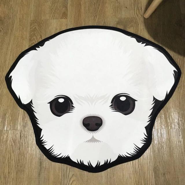 おしゃれ ラグマット リビングマット 玄関マットカーペット お風呂マット 犬柄雑貨 80cm マルチーズ 初回特典付 Viajesturisticosdelpacifico Com