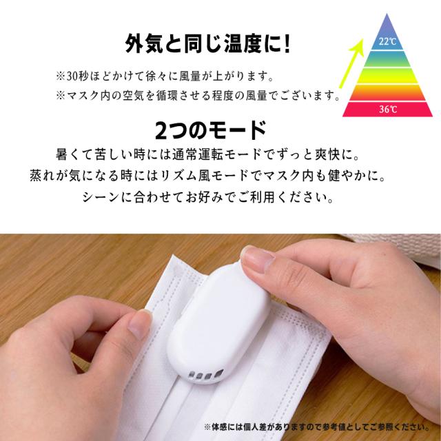 マスクエアーファン クリップファン 電動ふぁん付マスク マスク 扇風機 マスクファン ポータブルファン ひんやりマスク熱中症 暑さ 対策 