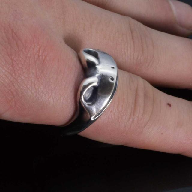 格安 指輪 メンズ 龍頭 反抗期 蛙 シルバーリング 10 28号 再再販 Olsonesq Com