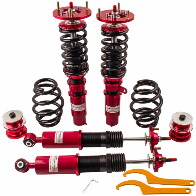 商品内容 商品管理番号:CO-E46-R-LC-VG3 Maxpeedingrods製車高調 1台分セット メーカー保証2年付き 正規品特徴 ・T6-6061アルミニウム素材を使用 ・コイルスプリング