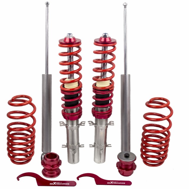 商品内容 商品管理番号:LCO-GOL4-R-LC-VG2 Maxpeedingrods製車高調 1台分セット メーカー保証2年付き 正規品特徴 ・T6-6061アルミニウム素材を使用 ・コイルスプリ