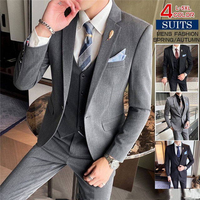 再値下げ スリーピーススーツ メンズ スーツ ビジネス スリム お洒落 無地 1つボタン 3ピース 春夏秋冬 パーティー 二次会 人気絶頂 Www Flixel Org
