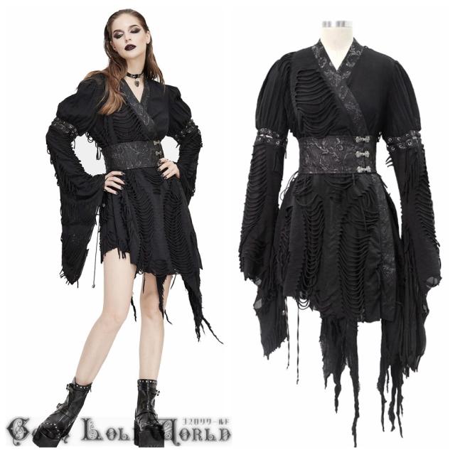 当店限定 ゴスロリワールド Devil ゴスロリ ハードパンクダメージ風着物風 ワンピース 送料込 Farmerscentre Com Ng