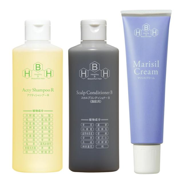 人気再入荷 発毛専門リーブ21 頭皮トリートメントセットｂ 脂性肌用 育毛シャンプー コンディショナー トリートメント メンズ レディース 女性 用 限定セール