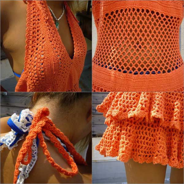 即納特典付き A Co Co アココ カギ編み ホルターネック ワンピース 最新情報 Carlavista Com