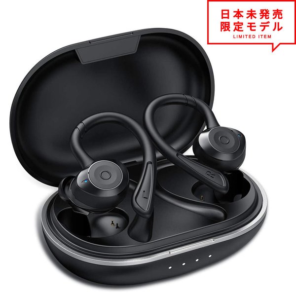 クリアランスバーゲン 即納 Iphone Android 対応 イヤホン ワイヤレス Bluetooth 5 0 左右分離型 イヤーフック ハンズフリー通話 Ipx7防水 ブラック 日本未発売 100 の保証 Asianatusah Shop