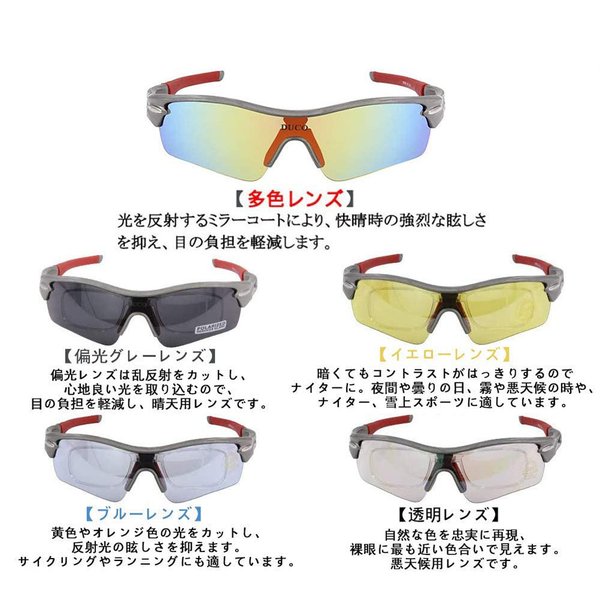 期間限定セール 即納 スポーツサングラス 偏光レンズ ブルー ホワイト 5枚レンズ 紫外線カット メンズ レディース ジョギング ランニング マラソン ロー 数量限定 特売 Creativelimelight Com