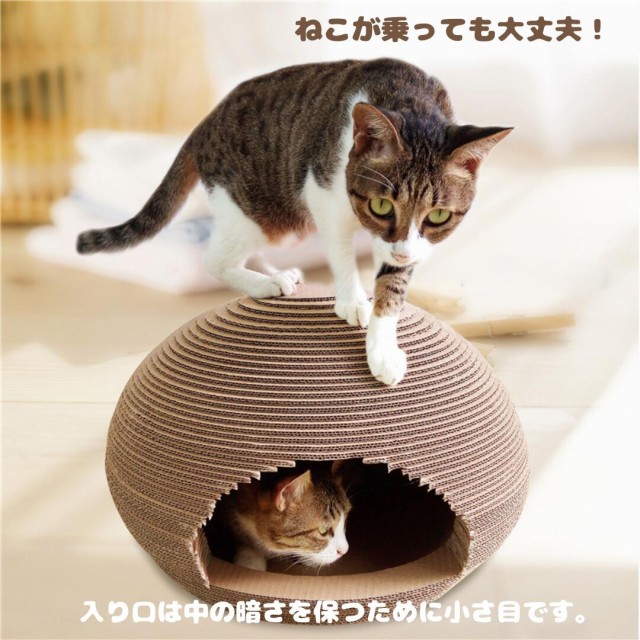 シニアファッション 猫 トンネル 遊び場 ドーム 穴 穴倉 ダンボール 爪とぎ つめとぎ ベッド にゃんネイル かまくら ハウス おしゃれ 爪磨き 暖か ちぐら 省 返品送料無料 Farmerscentre Com Ng