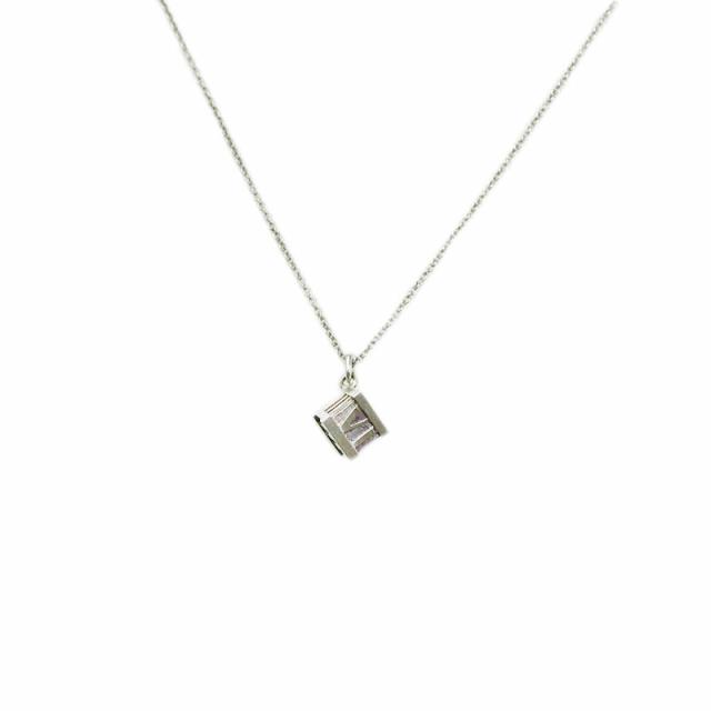 21超人気 ティファニー Tiffany Co ネックレス アトラス キューブ シルバー 925 ペンダント アクセサリー 保存袋 箱付き