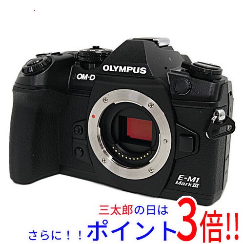 【中古即納】送料無料 オリンパス OLYMPUS ミラーレス一眼 OM-D E-M1 Mark III ボディ ブラック 元箱あり OM-D（オリンパス） SDメモリー