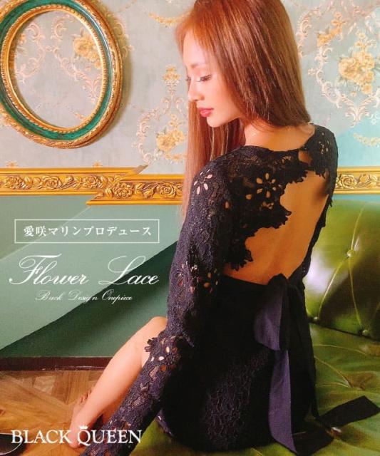 ギャル ワンピース 春 秋 長袖 上品 大人 総レース レース 背中 開き Vネック ミニ タイト リボン 透け ミニワンピ セクシー 黒 ブラッの通販はau Pay マーケット Blackqueen 商品ロットナンバー