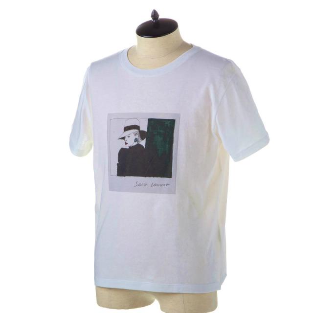 通販銀座 サンローラン Tシャツ メンズ Ybbg2 8486 Naturel Multicolore 中古 安い Triplex Ee