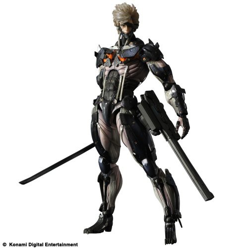 METAL GEAR RISING REVENGEANCE PLAY ARTS改 雷電 CUSTOM BODY YELLOW(PVC （中古品）