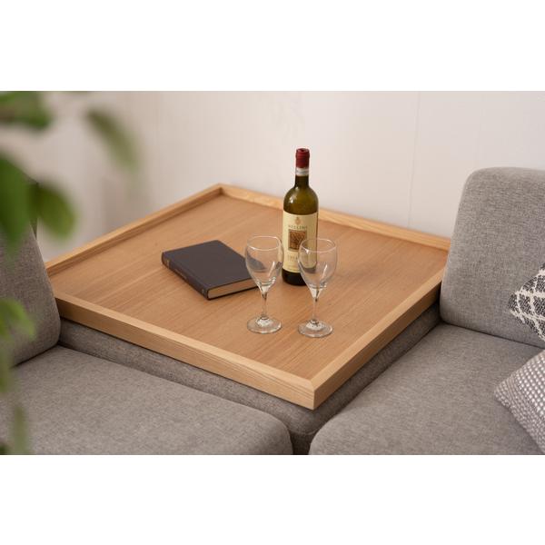 目玉商品 木製トレー Wtr 75na 天然木 テーブル 正方形 お盆 トレイ 大きいサイズ 配膳用品 キッチン 台所用品 人気ブランドを Asianatusah Shop