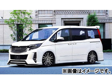 シルクブレイズ フロントリップ/リア 2Pセット 純正色＋ガンメタ塗分 フォグ無 トヨタ 80ノア Si ZRR80W/85W ZWR80W 後期 2017年07月～