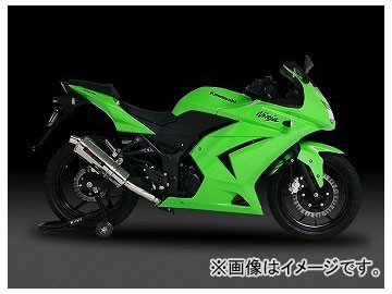 2輪 ヨシムラ マフラー スリップオン Tri-Ovalサイクロン（1エンド） 110-225-5450 SS（ステンレスカバー） カワサキ ニンジャ250R 2008